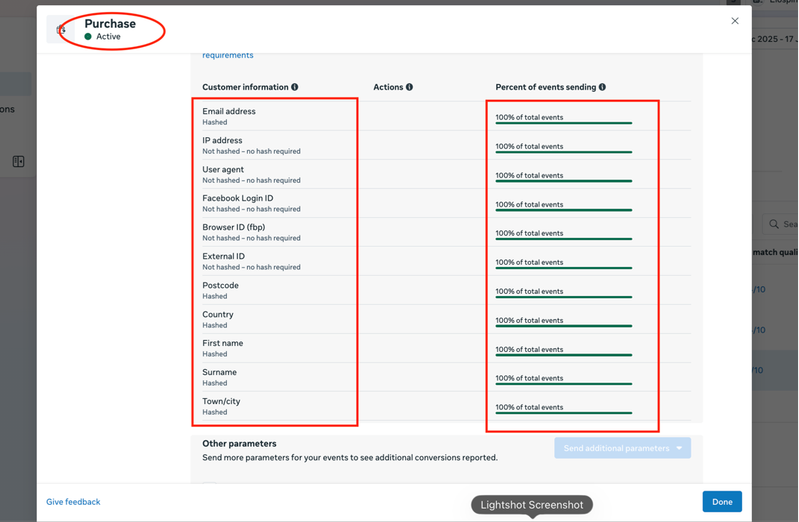 Purchase parameters validated for stronger ad optimization